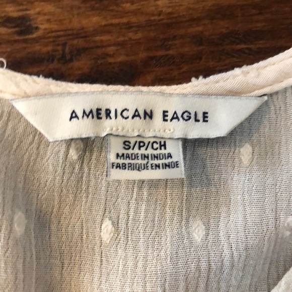 American Eagle Bohemian Embroidered Top S - Picture 5 of 7